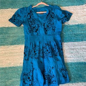 Anthropologie Somerset Linen Dress